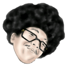 Mr.Afro sticker sticker #9279927
