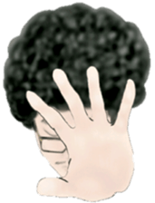 Mr.Afro sticker sticker #9279928