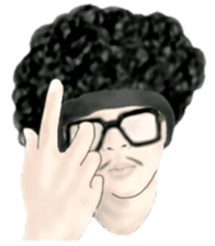 Mr.Afro sticker sticker #9279929