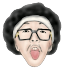 Mr.Afro sticker sticker #9279931