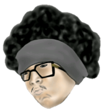 Mr.Afro sticker sticker #9279932