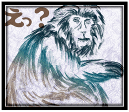 Monkey-Sticker sticker #9280227