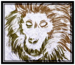 Monkey-Sticker sticker #9280228