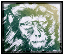 Monkey-Sticker sticker #9280254