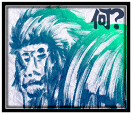 Monkey-Sticker sticker #9280262