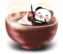 Sweet red-bean soup Panda. sticker #9280637