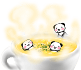 Sweet red-bean soup Panda. sticker #9280641