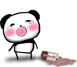 Sweet red-bean soup Panda. sticker #9280646