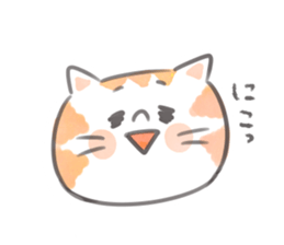 Simple warmth cat sticker #9280664