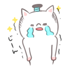 Simple warmth cat sticker #9280673