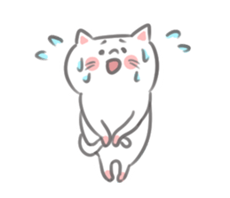 Simple warmth cat sticker #9280676