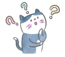 Simple warmth cat sticker #9280678