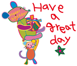 greetings, celebration ,thanks.by uenoai sticker #9281144