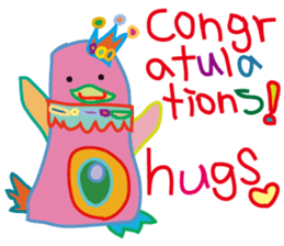 greetings, celebration ,thanks.by uenoai sticker #9281149