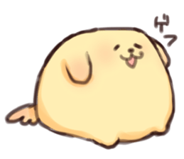 CUBE DOG GOLDEN sticker #9281761