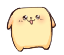 CUBE DOG GOLDEN sticker #9281780