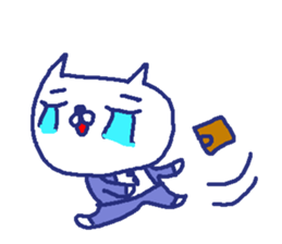 Cat worker stickers3 sticker #9282364