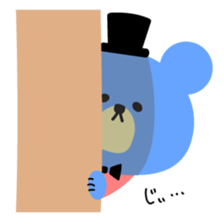 Kawaii blue bear2 sticker #9284267