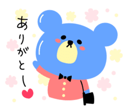 Kawaii blue bear2 sticker #9284272