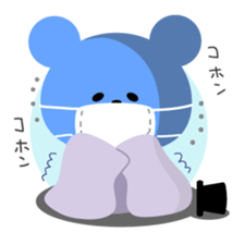 Kawaii blue bear2 sticker #9284291