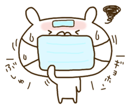 Rabbit sometimes strange onomatopoeia. sticker #9285551