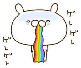 Rabbit sometimes strange onomatopoeia. sticker #9285554