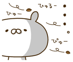 Rabbit sometimes strange onomatopoeia. sticker #9285563