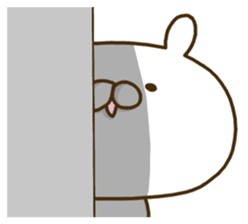 Rabbit sometimes strange onomatopoeia. sticker #9285565