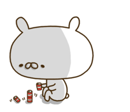 Rabbit sometimes strange onomatopoeia. sticker #9285573