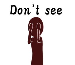 Black person English edition sticker #9285603