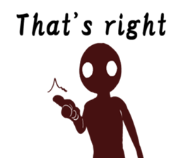 Black person English edition sticker #9285611