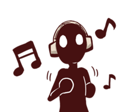 Black person English edition sticker #9285619