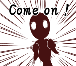 Black person English edition sticker #9285622