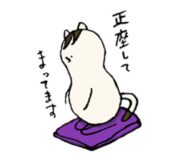 I'm an Ordinary cat family...Peanut cat sticker #9285912