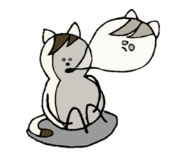 I'm an Ordinary cat family...Peanut cat sticker #9285923