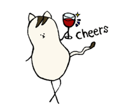 I'm an Ordinary cat family...Peanut cat sticker #9285932