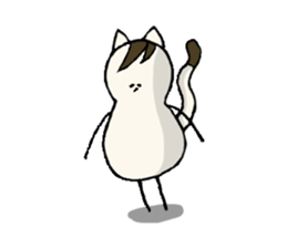 I'm an Ordinary cat family...Peanut cat sticker #9285942