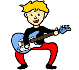 Golden Hair Color Rockstar sticker #9285985