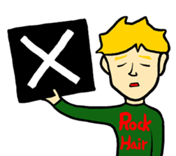 Golden Hair Color Rockstar sticker #9286008