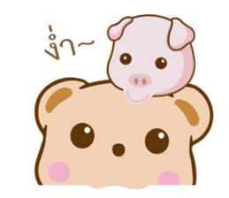 Bear and Piggy sticker #9286113