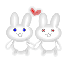 Surreal rabbit usapon sticker #9286225