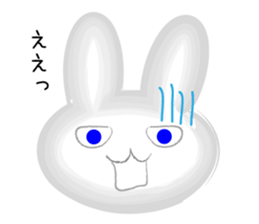 Surreal rabbit usapon sticker #9286232