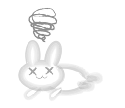 Surreal rabbit usapon sticker #9286234