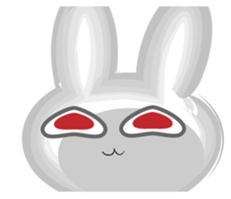 Surreal rabbit usapon sticker #9286249