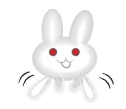 Surreal rabbit usapon sticker #9286250