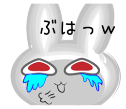 Surreal rabbit usapon sticker #9286252