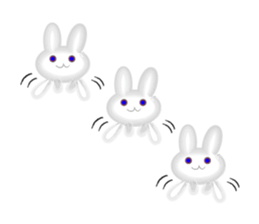 Surreal rabbit usapon sticker #9286253