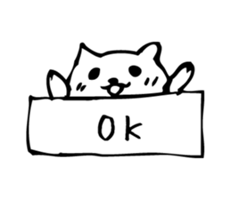 Signboard dog sticker #9286506