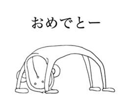 Monkey. White Monkey. sticker #9287510