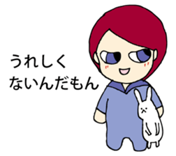 Obstinate girl Monchan sticker #9287763